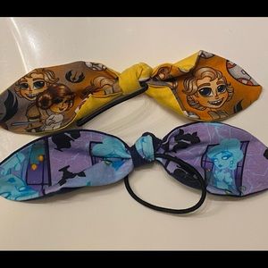 Knotted hair ties Star Wars & Haunted mansion